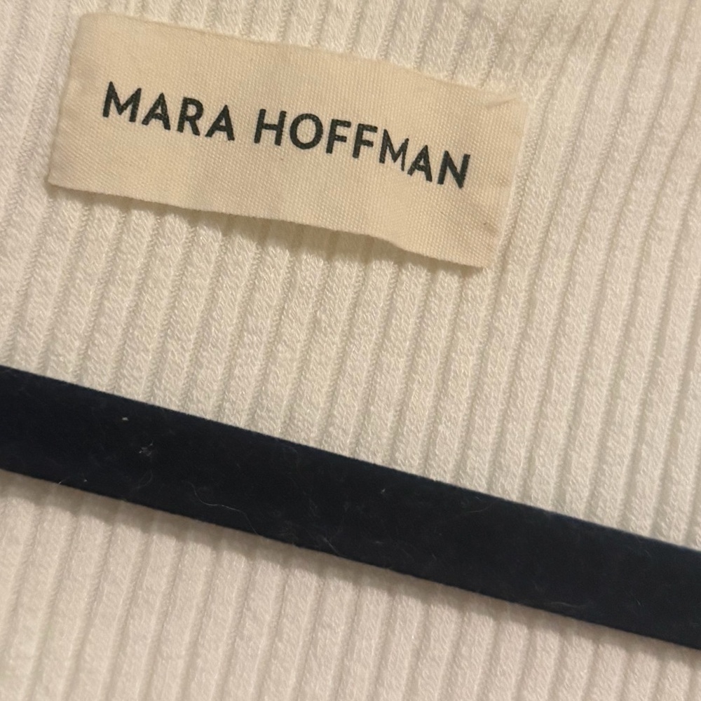 Mara Hoffman Marlowe Bodysuit in Cream size 4 - Picture 4 of 6
